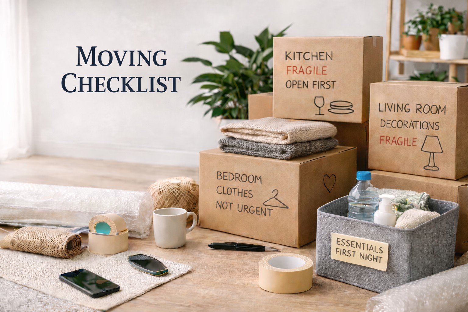 Packing Checklist for Moving House: A Step-by-Step Guide
