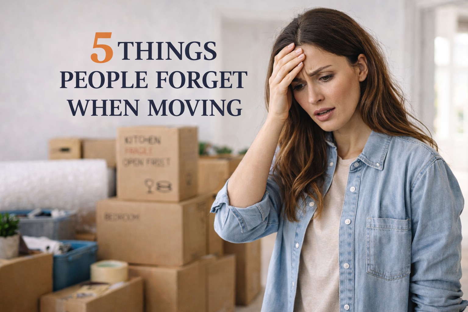 5 Things People Forget When Moving House