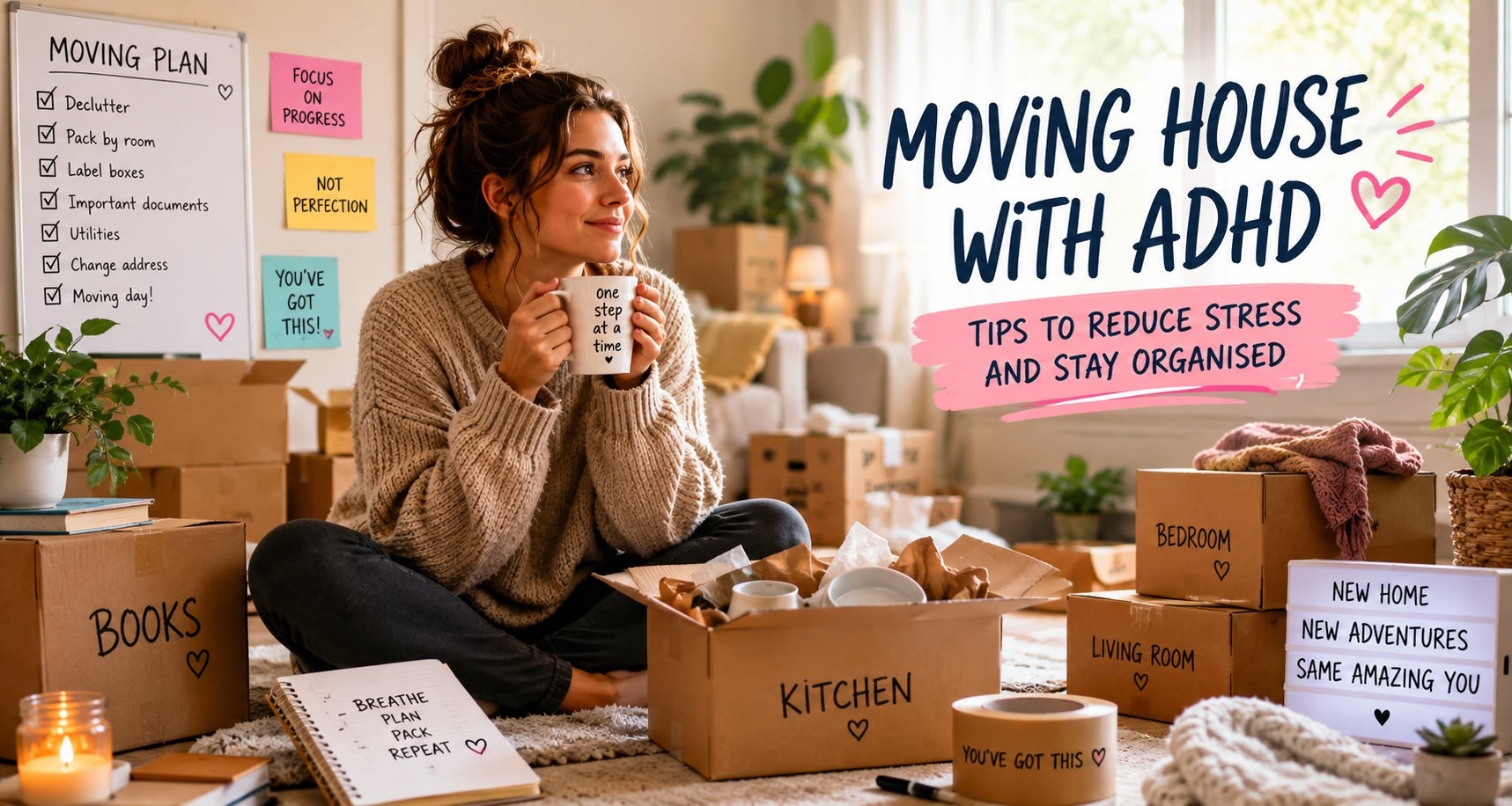 Moving House with ADHD: Practical Ways to Reduce Stress and Stay Organised