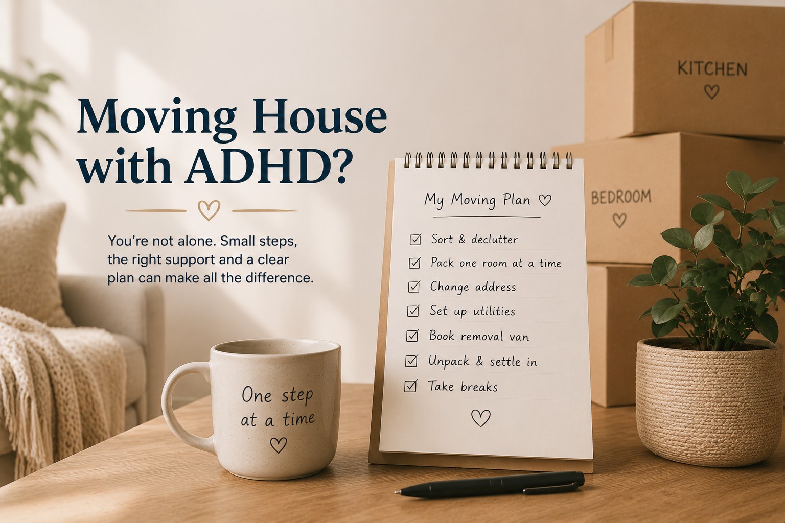 Why Moving House Feels So Hard with ADHD (and What Actually Helps)