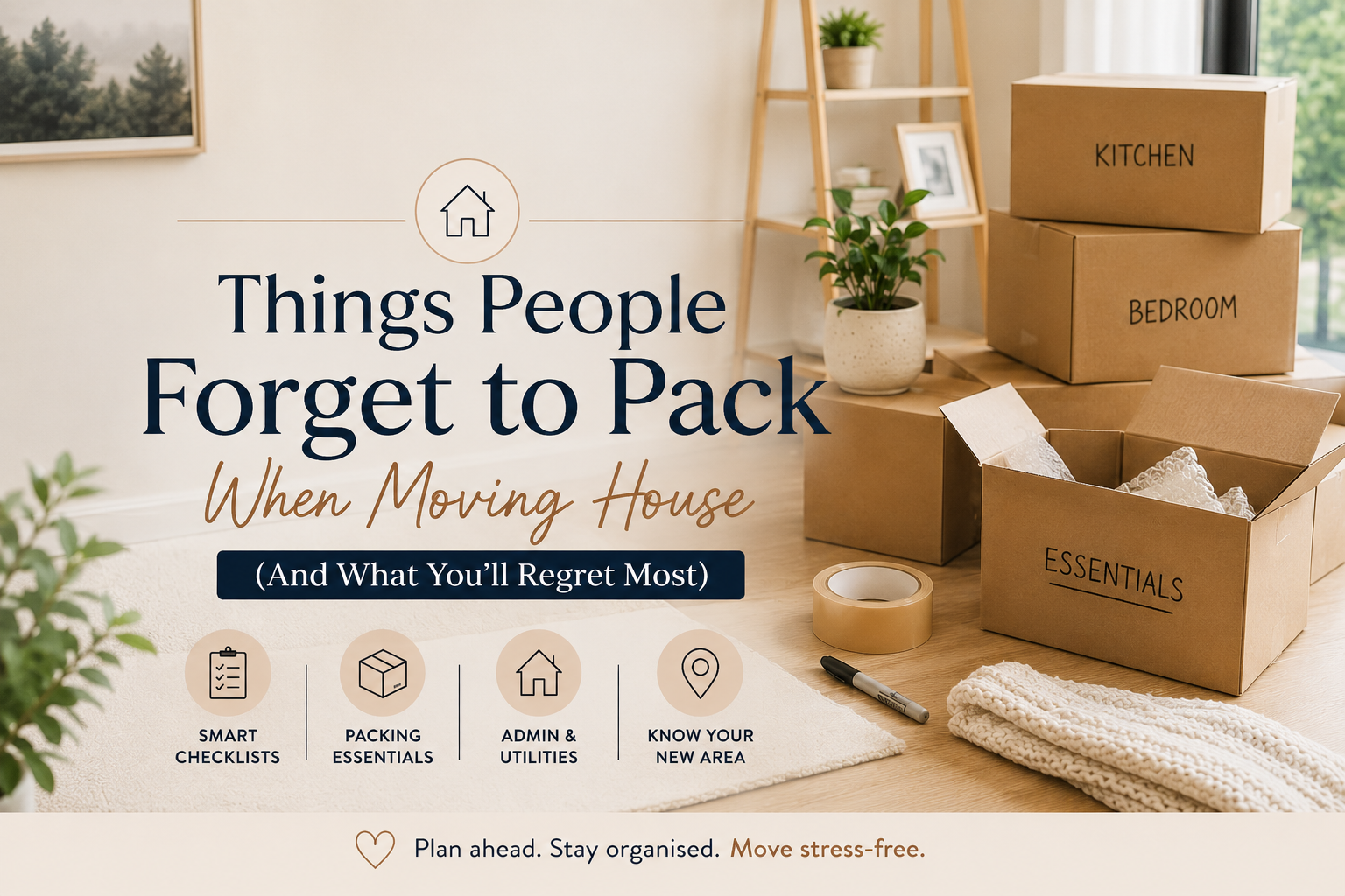 Things People Forget to Pack When Moving House 