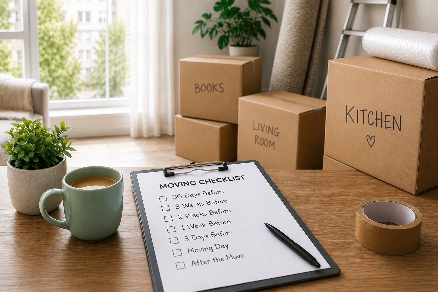 30-Day Moving House Timeline (UK): Your Week-by-Week Checklist