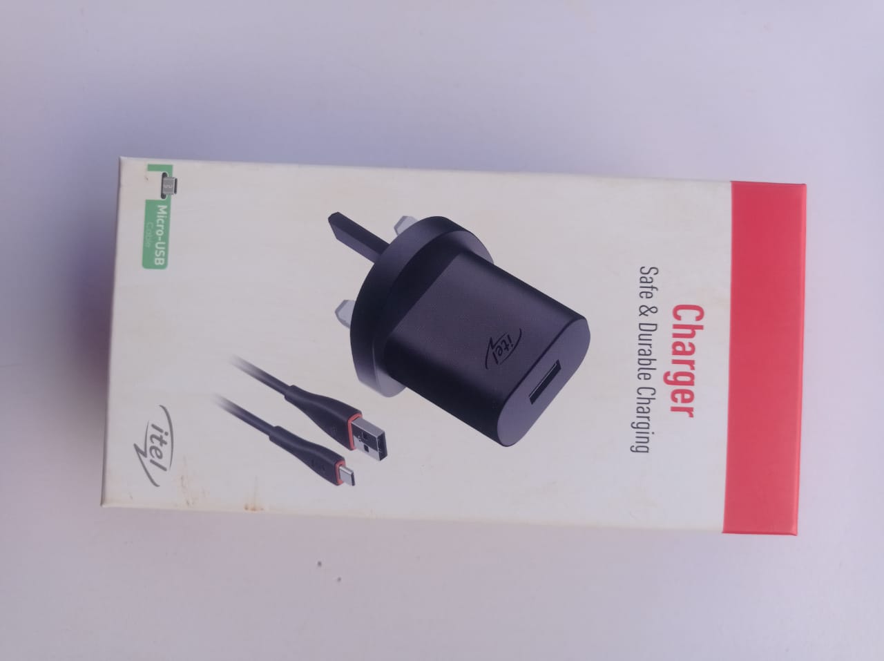 itel charger with micro usb cableimage