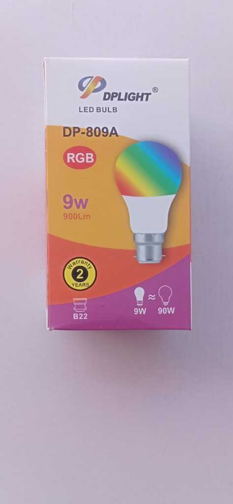 dp light bulb 7 colors 9 wattsimage
