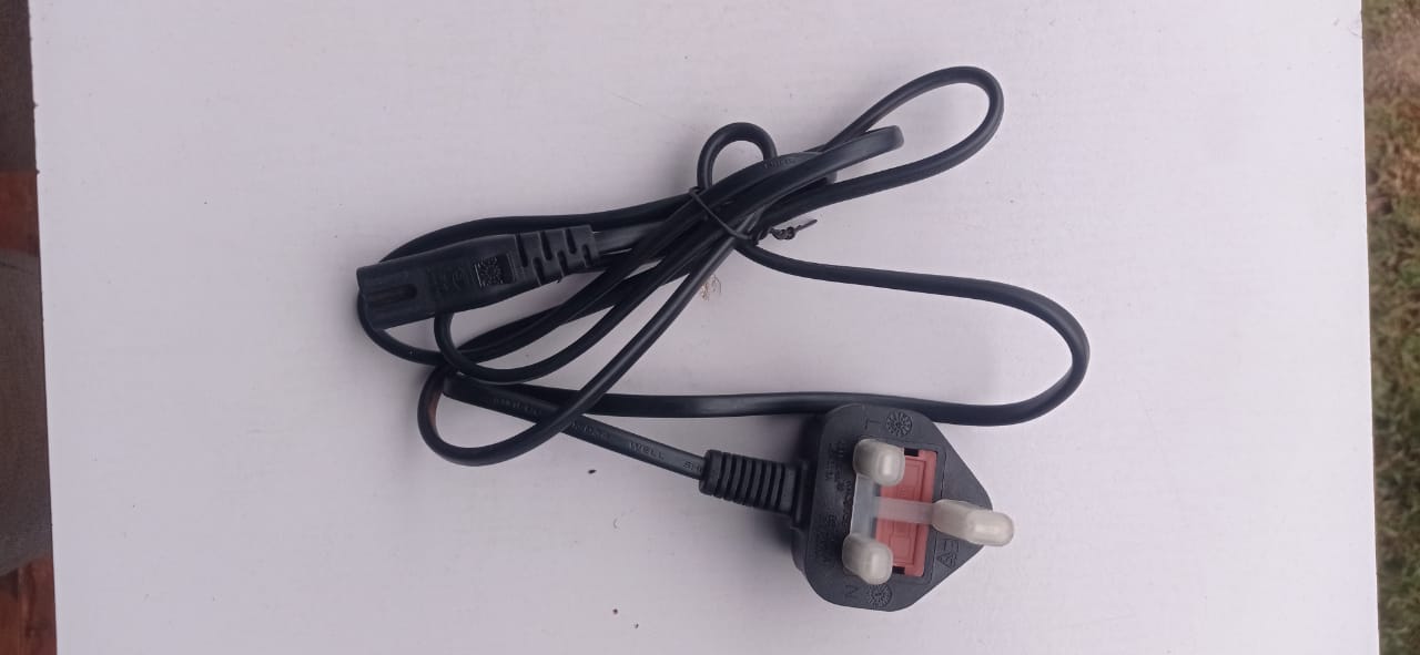 x uk power cable 2 pin for token radio etcimage