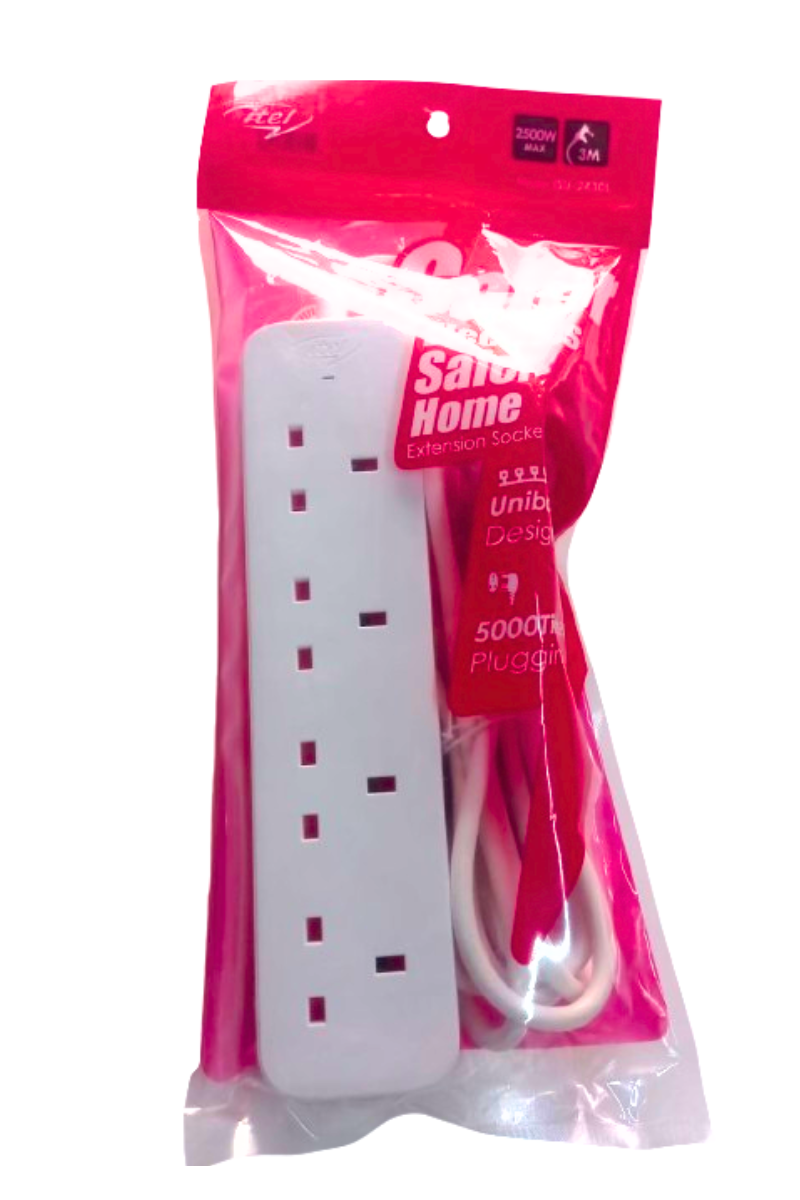 itel power extension 4 way 3 meters model isu 2430limage