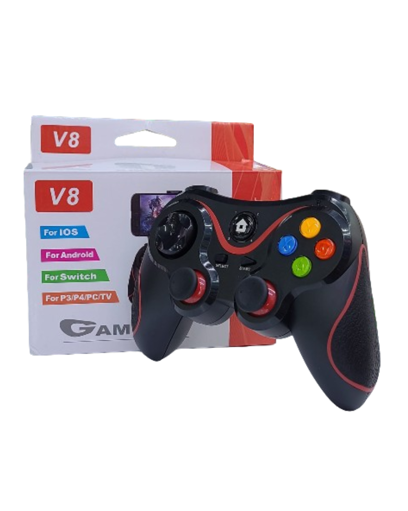 v8 mobile gaming pad joy stick wireless controllerimage