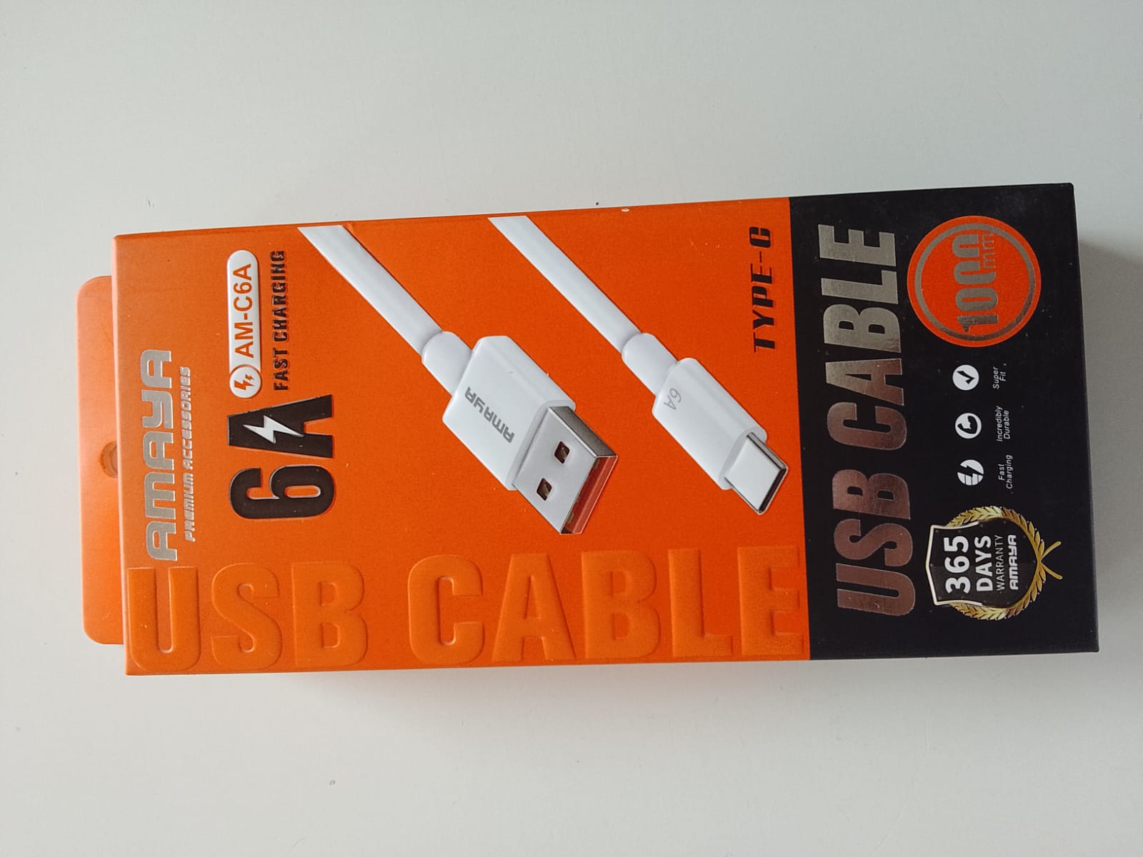 Amaya cable Type C 6 Amps AM C6A fast chargingimage
