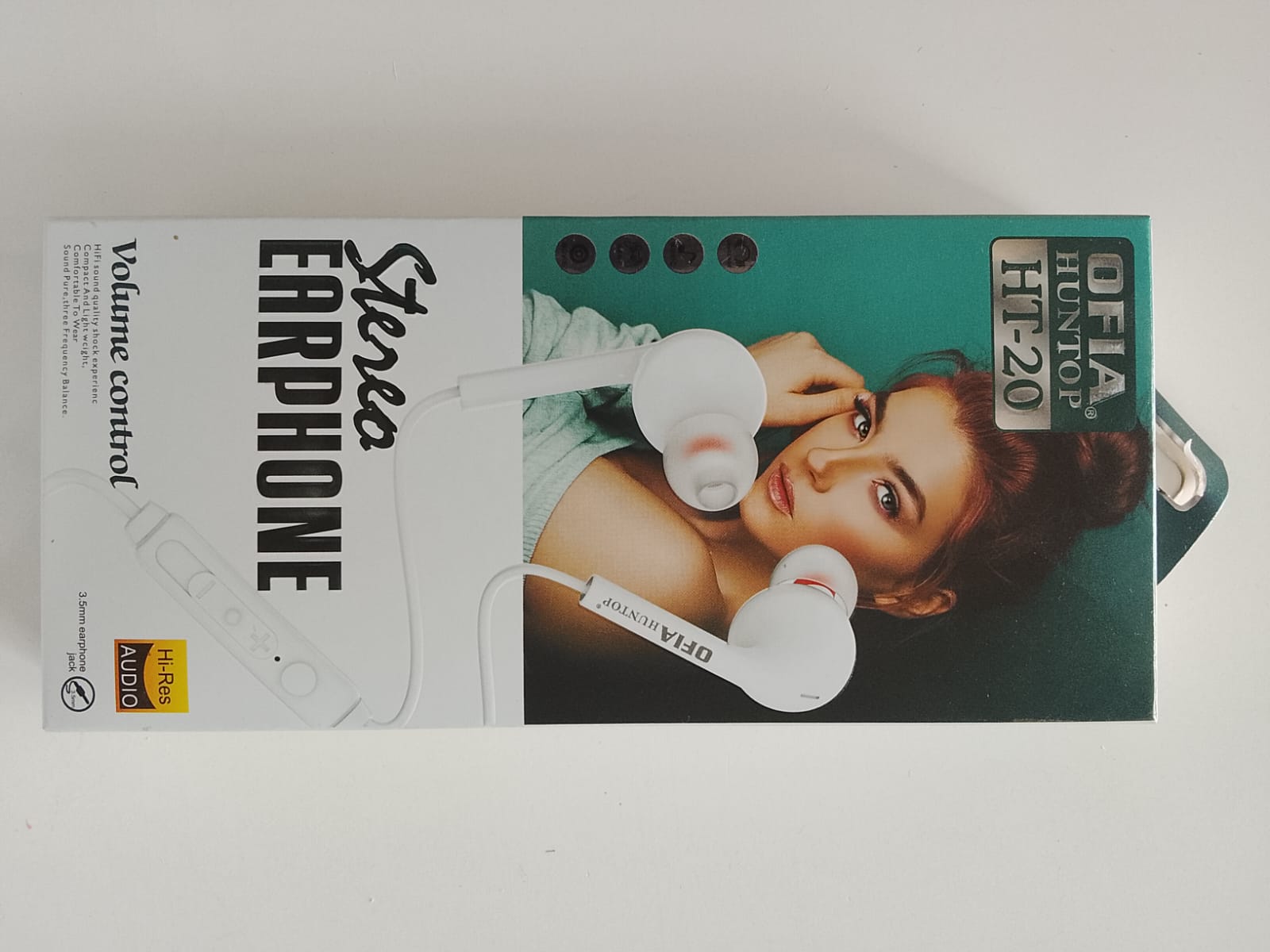 ofia earphones ht 20 stereo sound quality with eartipsimage