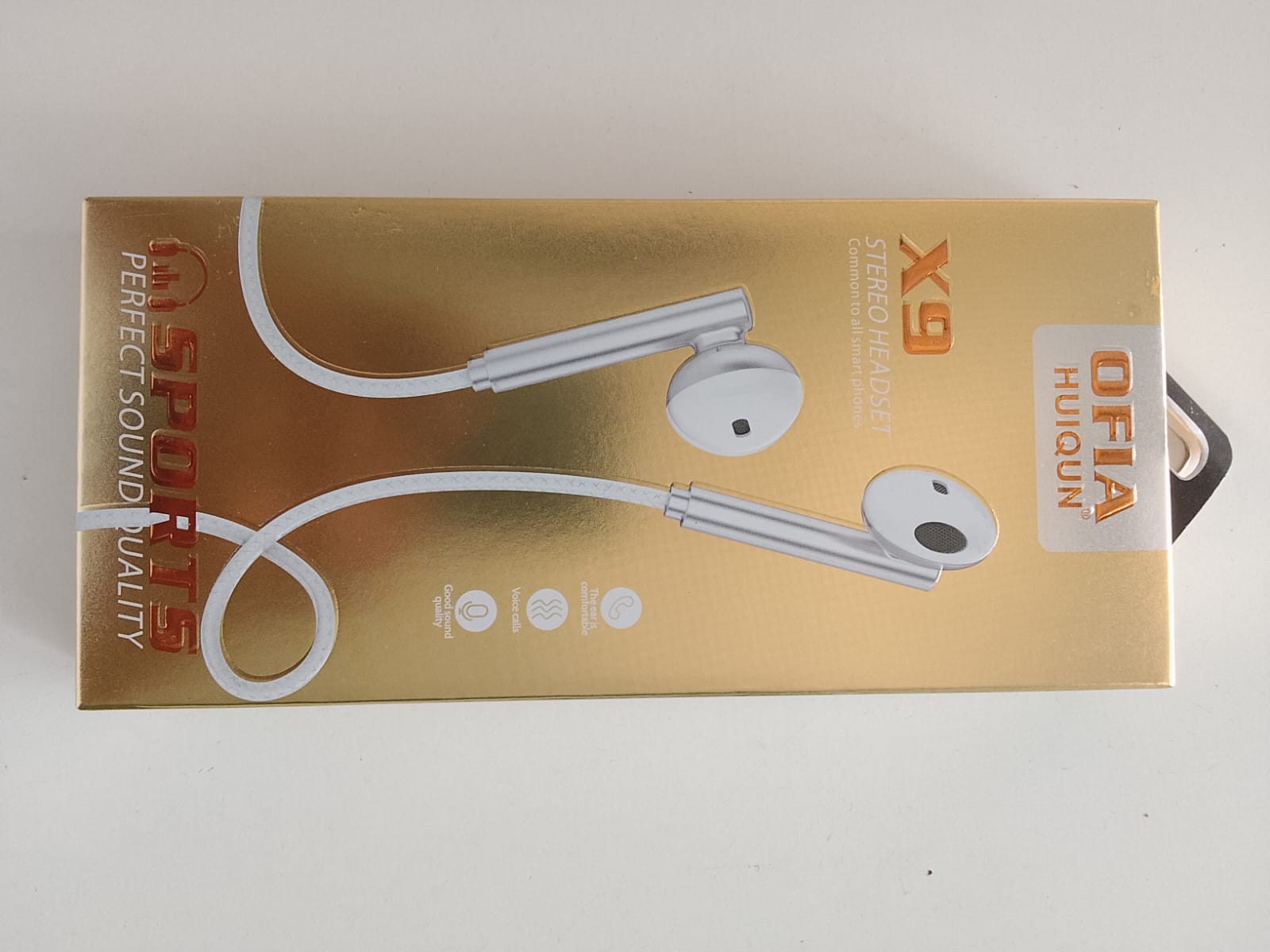ofia earphones huiqun x9 stereo headset flatimage