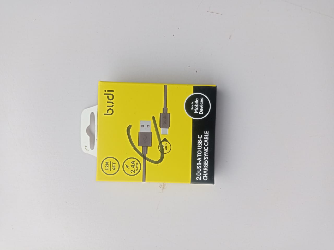 budi cable type c 3 amps data cableimage