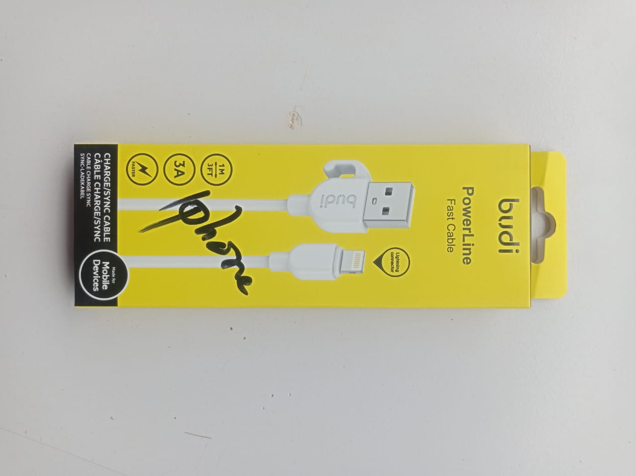 budi cable iphone power line chargesync cableimage