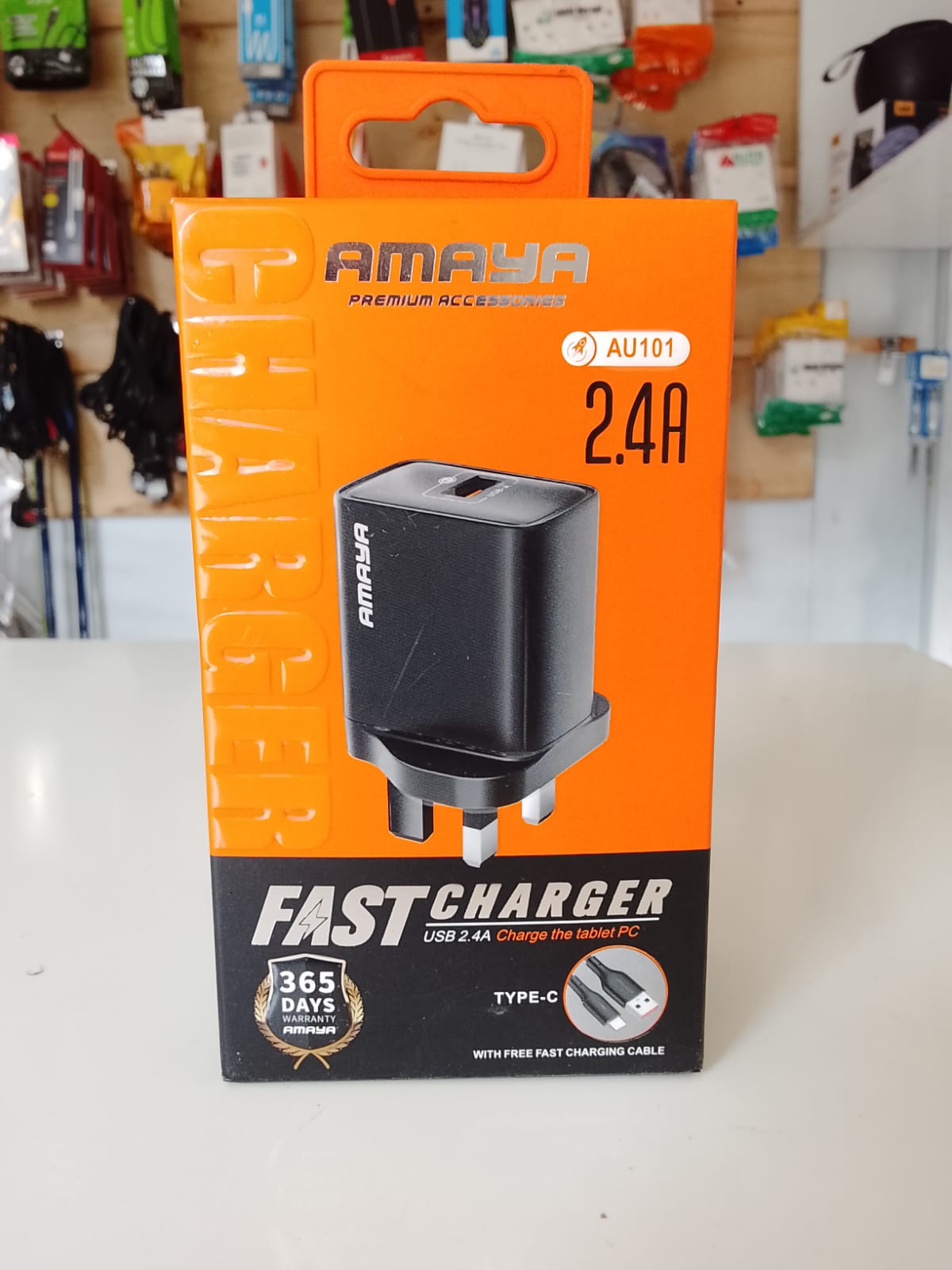 amaya charger type c au101 2.4 amps fast chargingimage