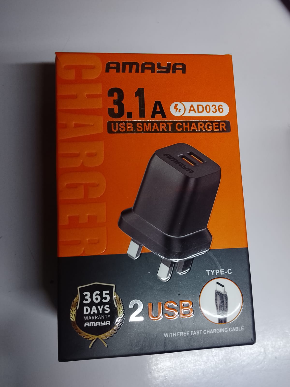 amaya charger type c dual ports ad036image