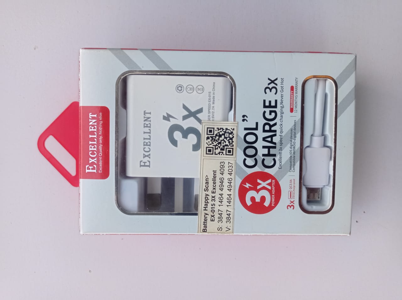 excellent charger 3x micro type b fast chargerimage