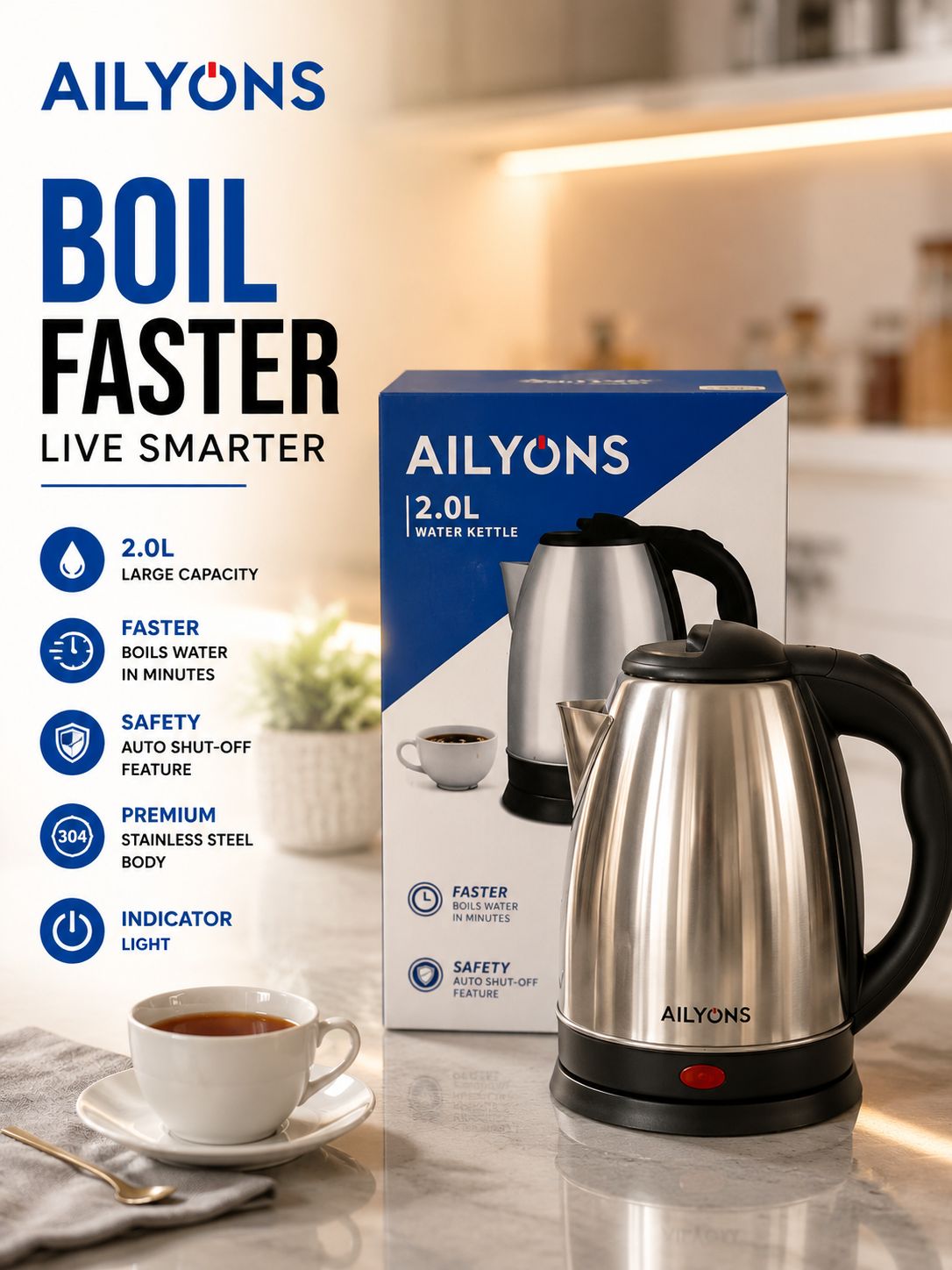 ailyons kettle 2 litres electric murang'aimage