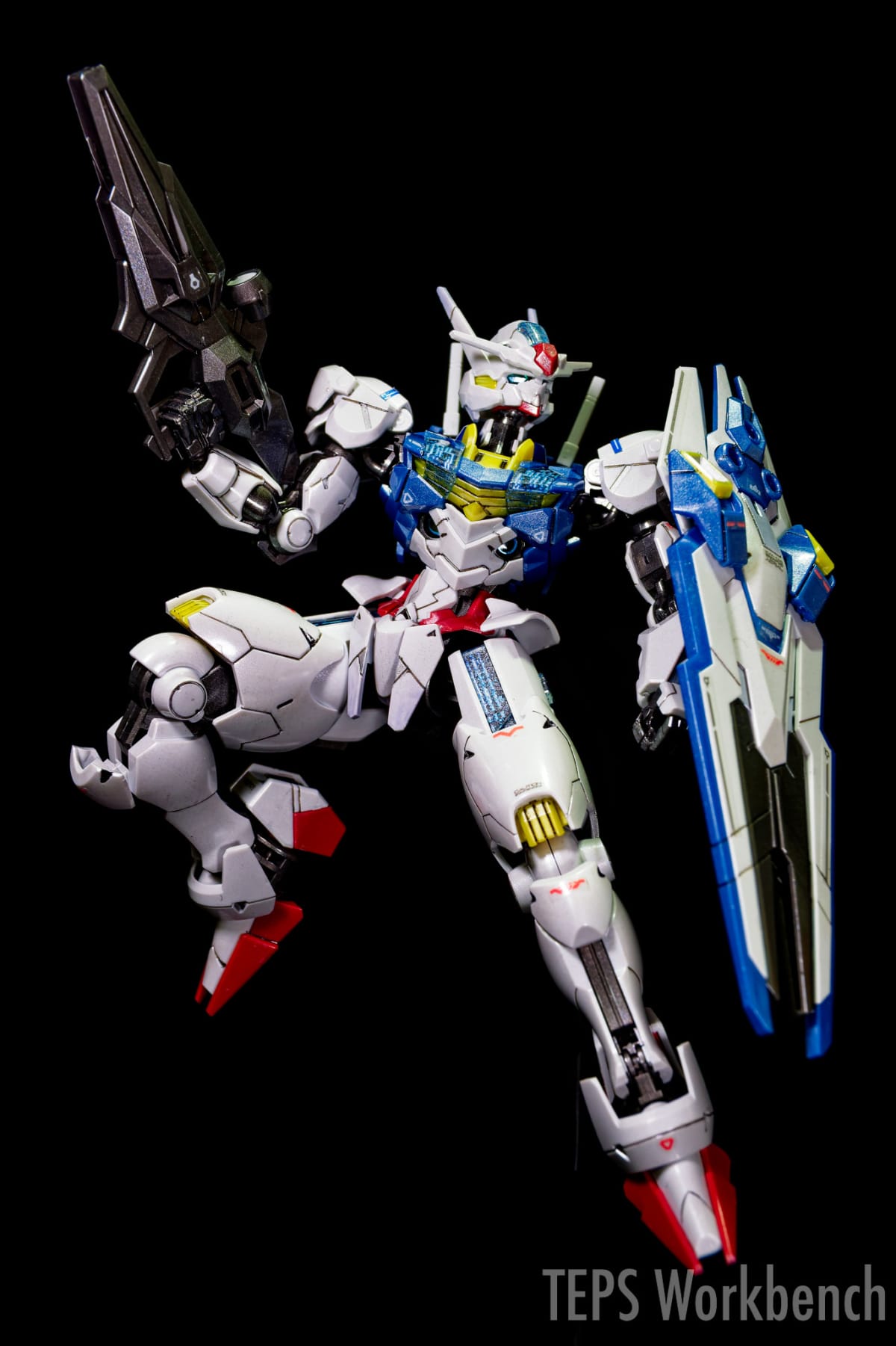 HG 1/144 ガンダムエアリアル パーメットスコア・シックス 製作記録｜クリアシルバーでラメ感を強めた綺麗目メタリック