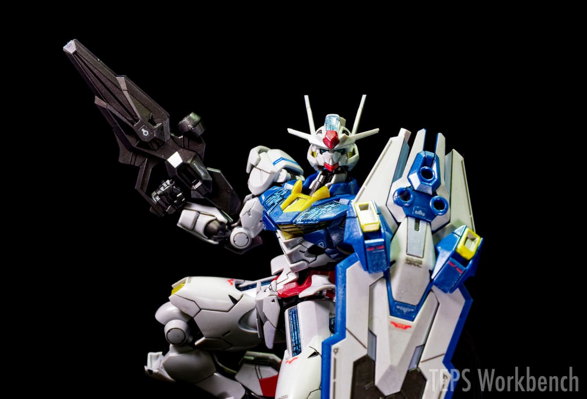 HG 1/144 ガンダムエアリアル パーメットスコア・シックス 製作記録｜クリアシルバーでラメ感を強めた綺麗目メタリック