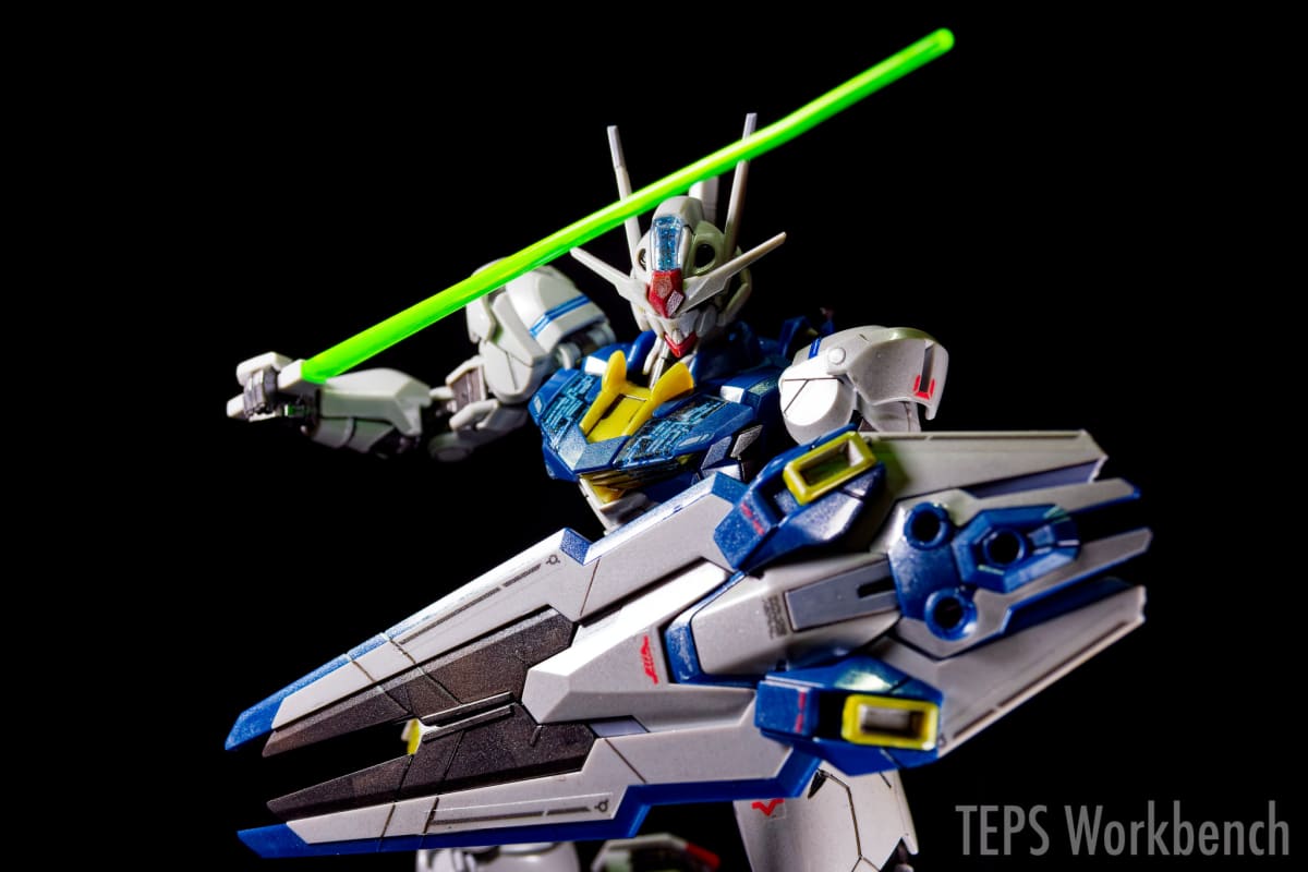 HG 1/144 ガンダムエアリアル パーメットスコア・シックス 製作記録｜クリアシルバーでラメ感を強めた綺麗目メタリック