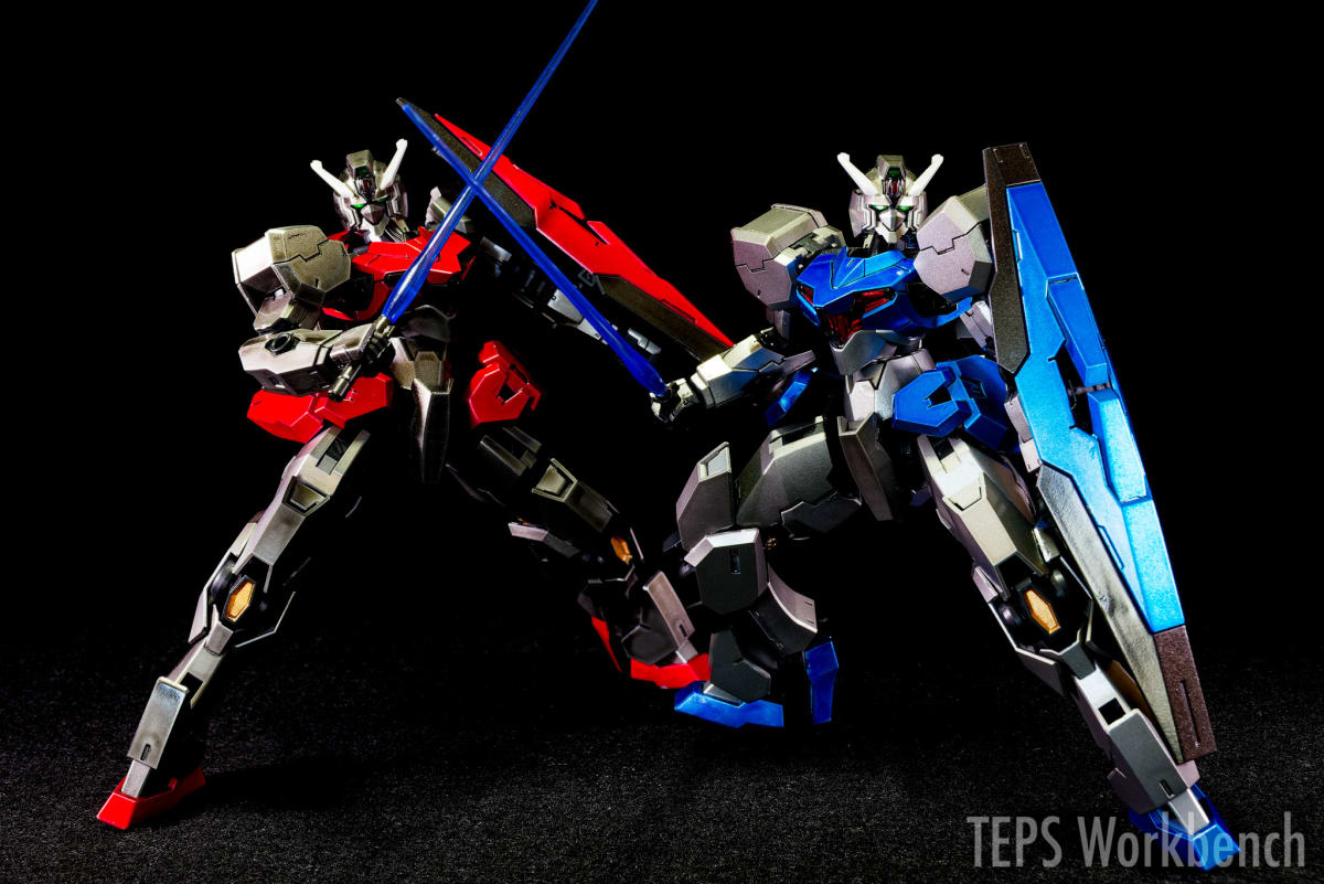 HG 1/144 ガンヴォルヴァ 2機同時制作記録｜色変えシミュレーションで2バリエーション