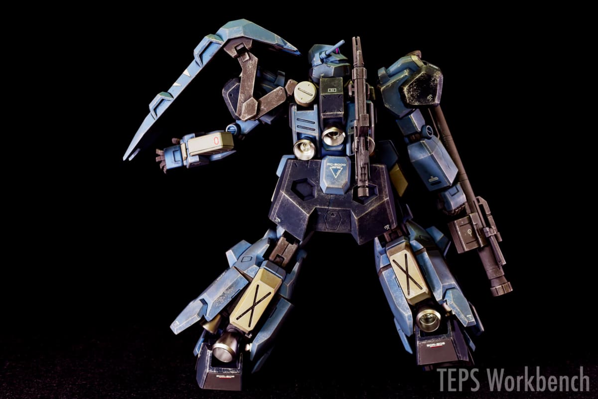 HG 1/144 グスタフ・カール00型 製作記録｜自衛隊カラーのブルー2色で塗り分け