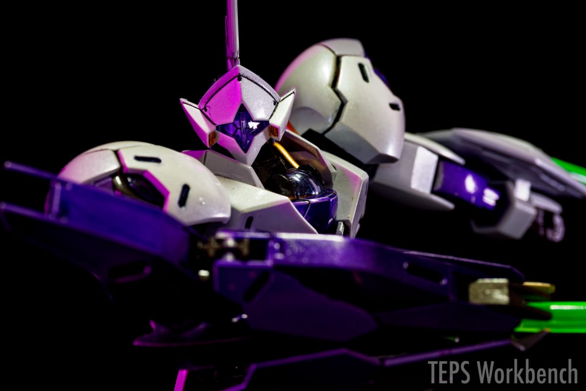 HG 1/144 ミカエリス 製作記録｜白と紫を明暗2色で塗り分け