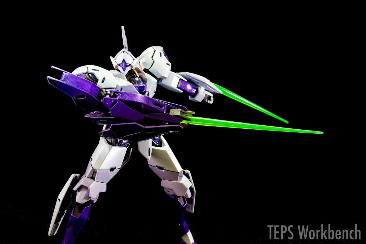 HG 1/144 ミカエリス 製作記録｜白と紫を明暗2色で塗り分け