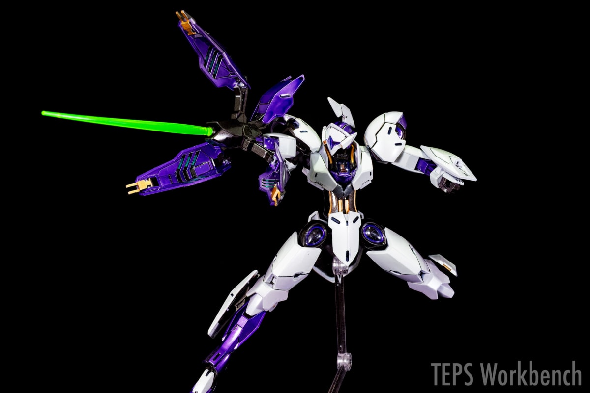 HG 1/144 ミカエリス 製作記録｜白と紫を明暗2色で塗り分け