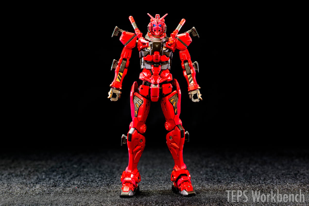HG 1/144 赤いガンダム 製作記録｜キャンディ塗装でテカテカに