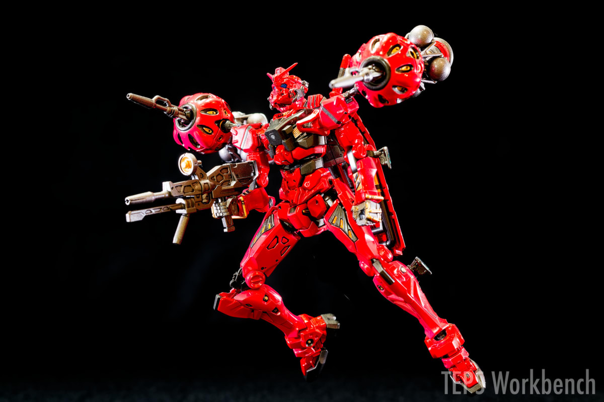 HG 1/144 赤いガンダム 製作記録｜キャンディ塗装でテカテカに