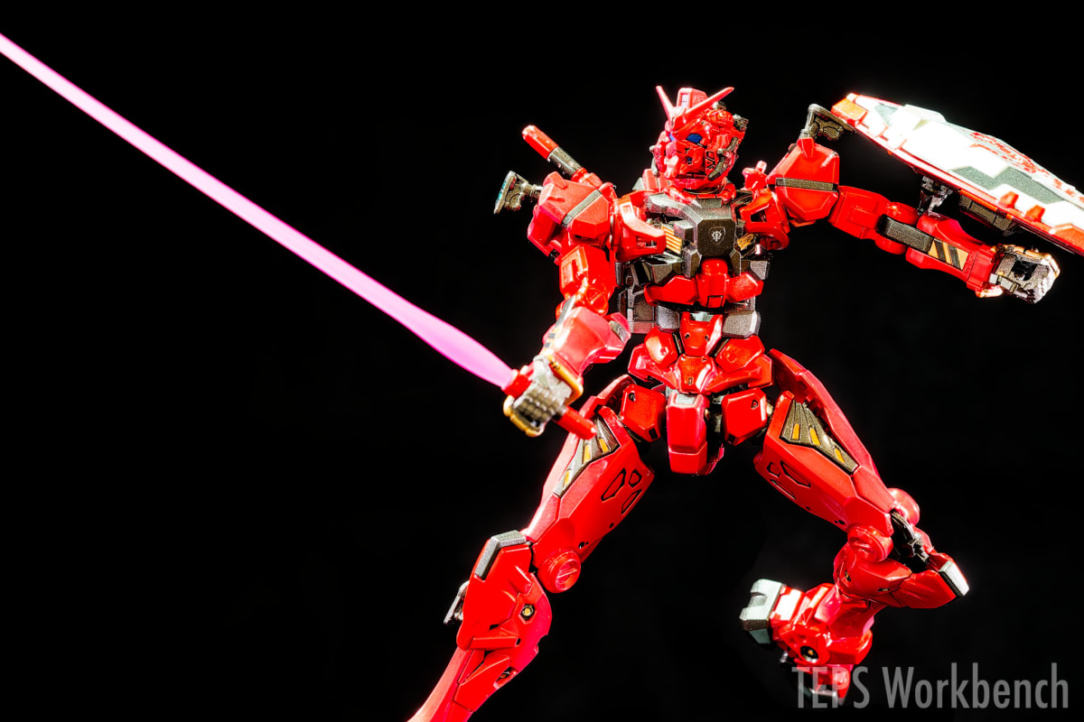 HG 1/144 赤いガンダム 製作記録｜キャンディ塗装でテカテカに