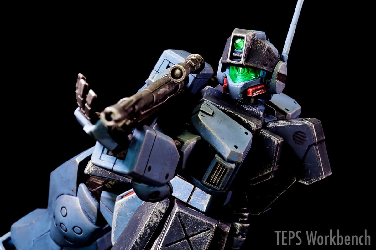 HGUC 1/144 ジム・スナイパーII 製作記録｜海自カラー塗装＆後からウェザリング