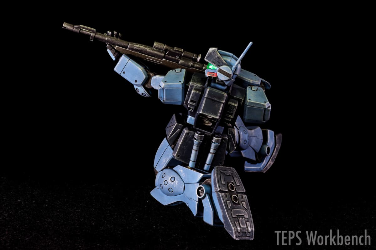 HGUC 1/144 ジム・スナイパーII 製作記録｜海自カラー塗装＆後からウェザリング