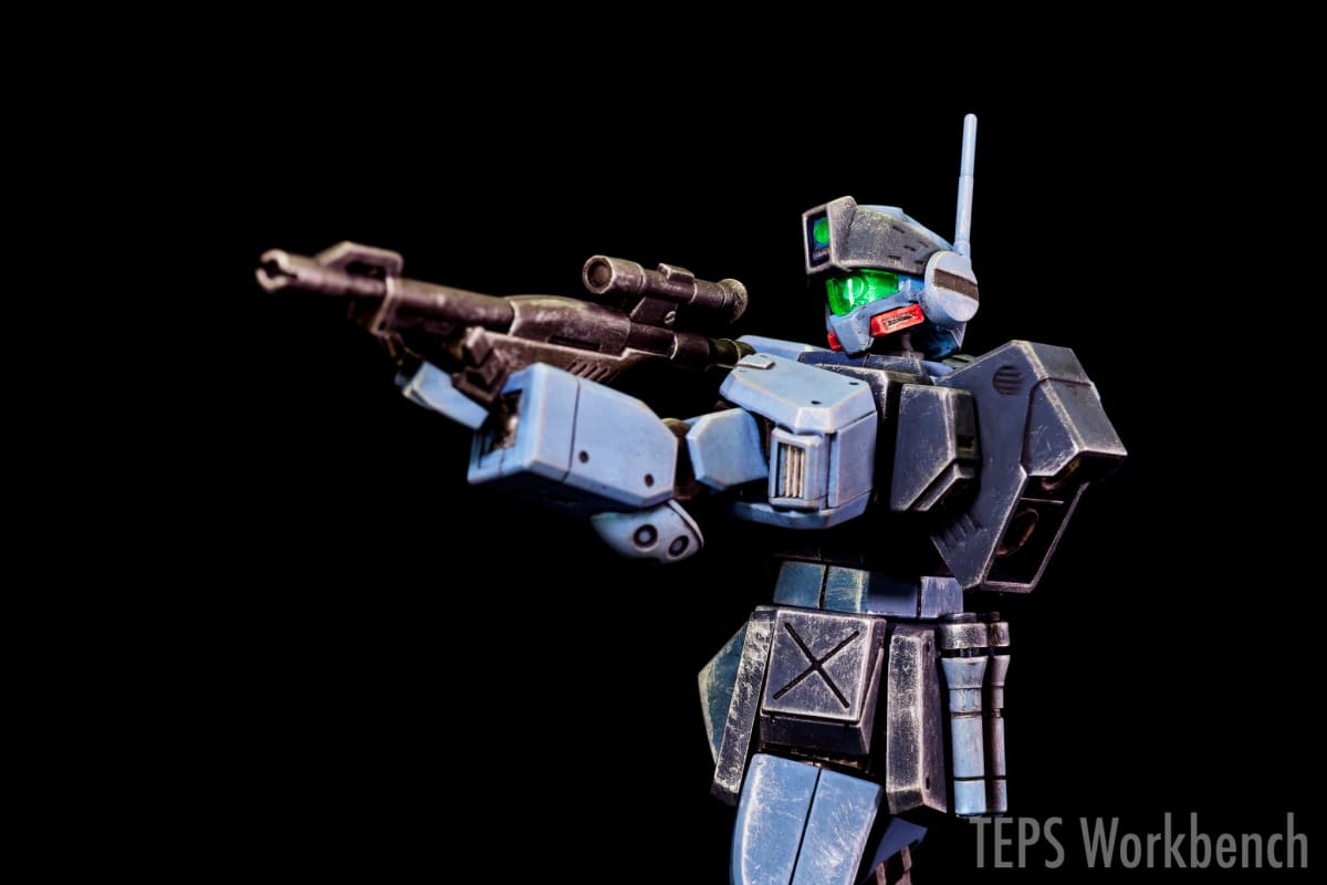 HGUC 1/144 ジム・スナイパーII 製作記録｜海自カラー塗装＆後からウェザリング
