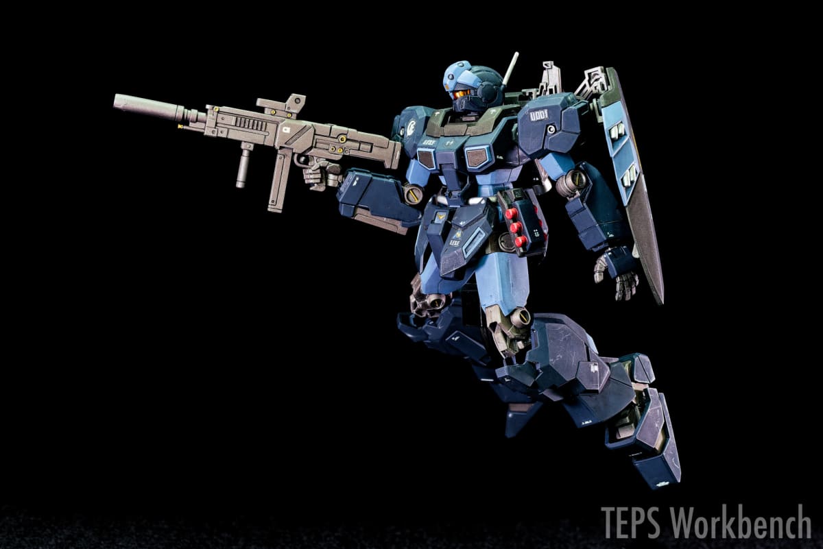 HGUC 1/144 ジェスタ 製作記録｜自衛隊カラー×メタリックの塗り分けと、まさかのつや消し白化