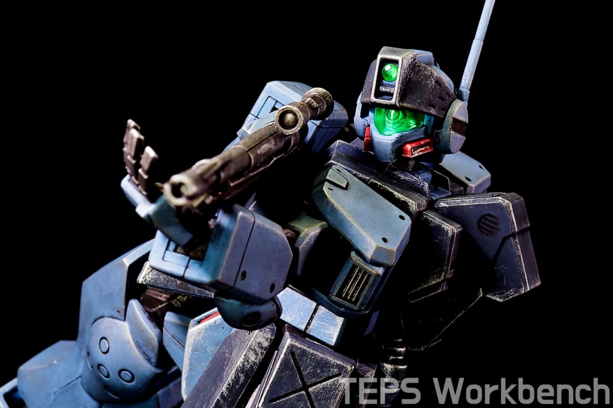 HGUC 1/144 ジム・スナイパーII 製作記録｜海自カラー塗装＆後からウェザリング