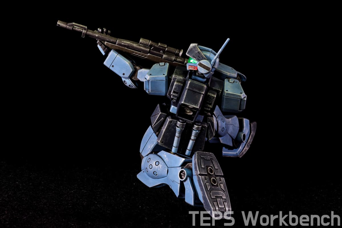 HGUC 1/144 ジム・スナイパーII 製作記録｜海自カラー塗装＆後からウェザリング