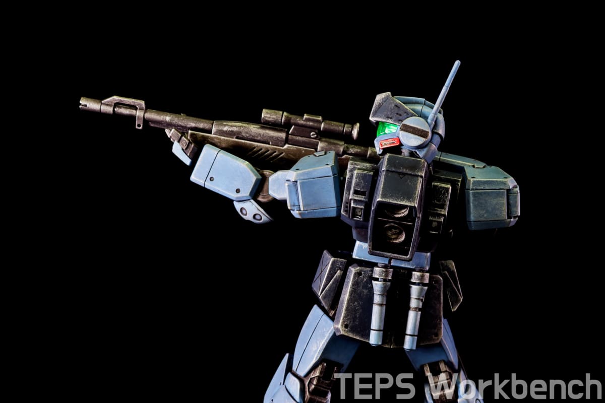 HGUC 1/144 ジム・スナイパーII 製作記録｜海自カラー塗装＆後からウェザリング