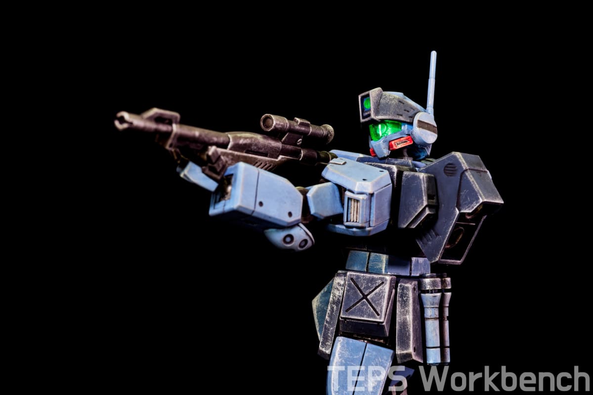 HGUC 1/144 ジム・スナイパーII 製作記録｜海自カラー塗装＆後からウェザリング