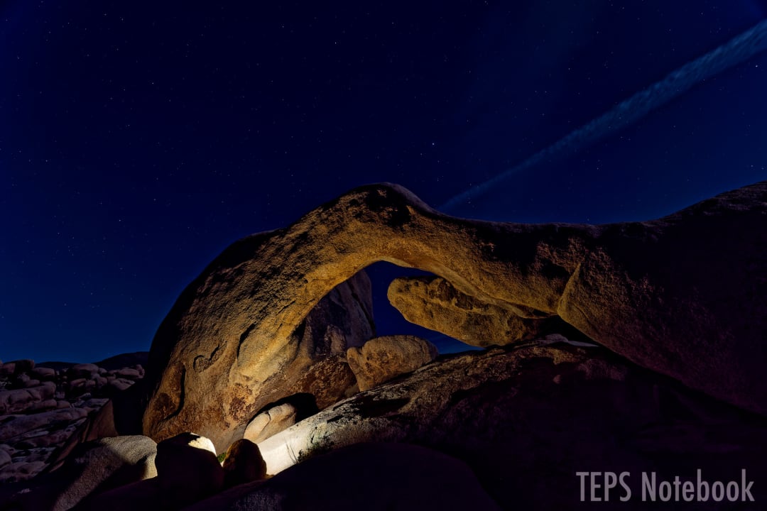 満月の夜のArch Rock