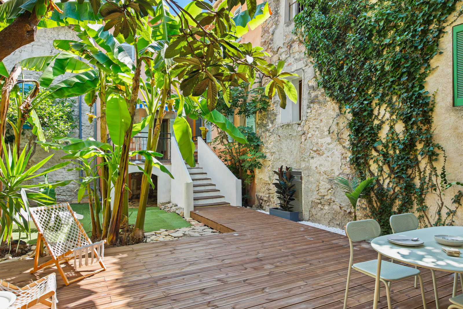 Détail du jardin et de la végétation