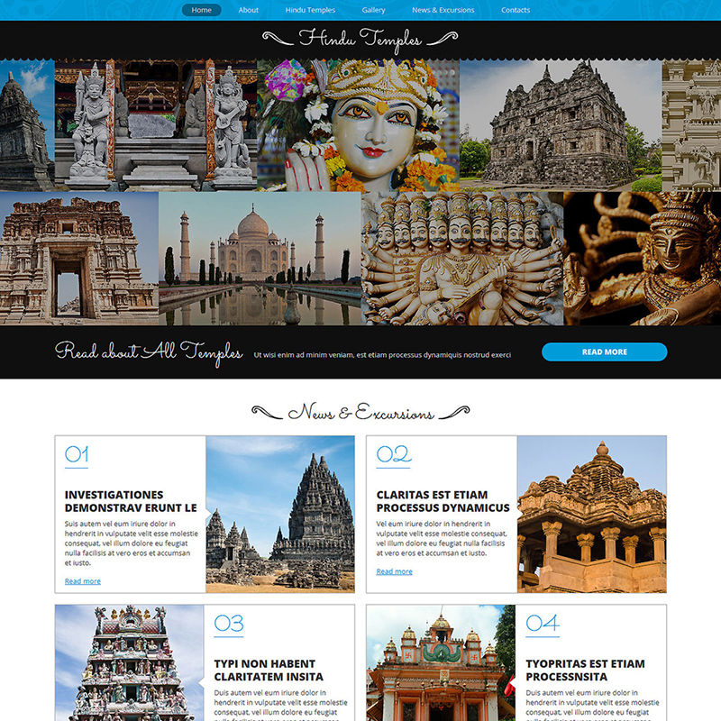 Hinduism Responsive Joomla Template