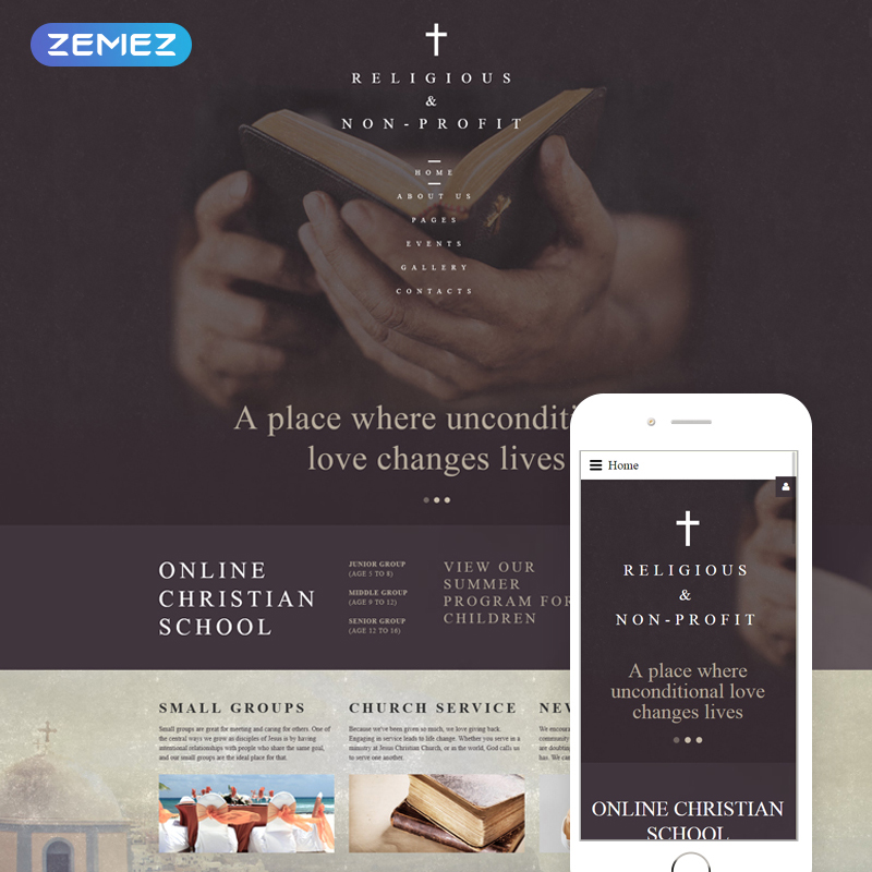 Christian Church - Religious & Non-Profit Joomla Template