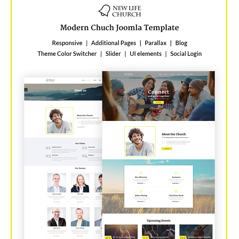 New Life Church Joomla Template