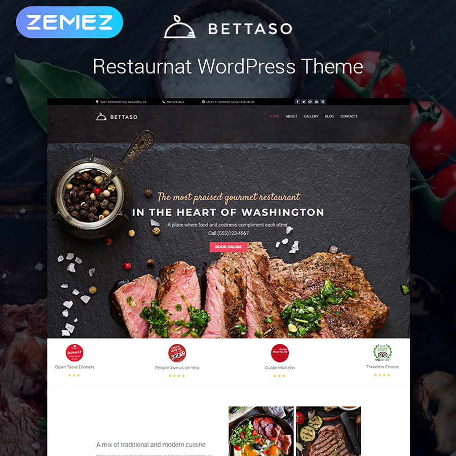 Barbecue Restaurant WordPress Theme