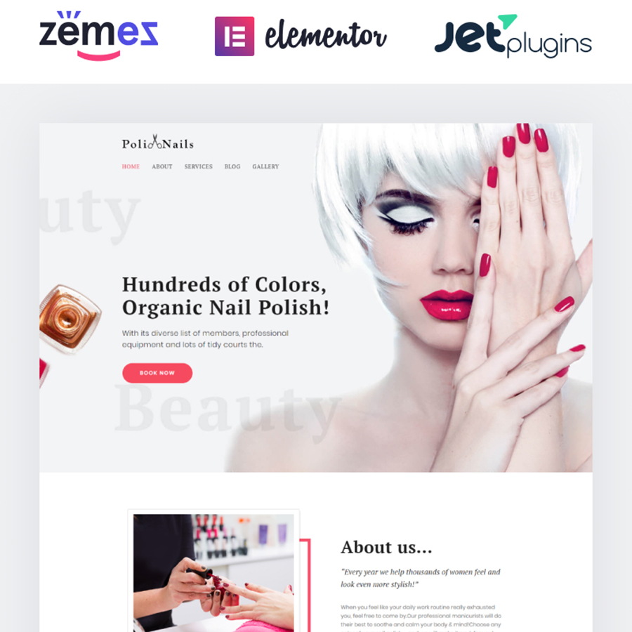 Nail Salon WordPress Theme