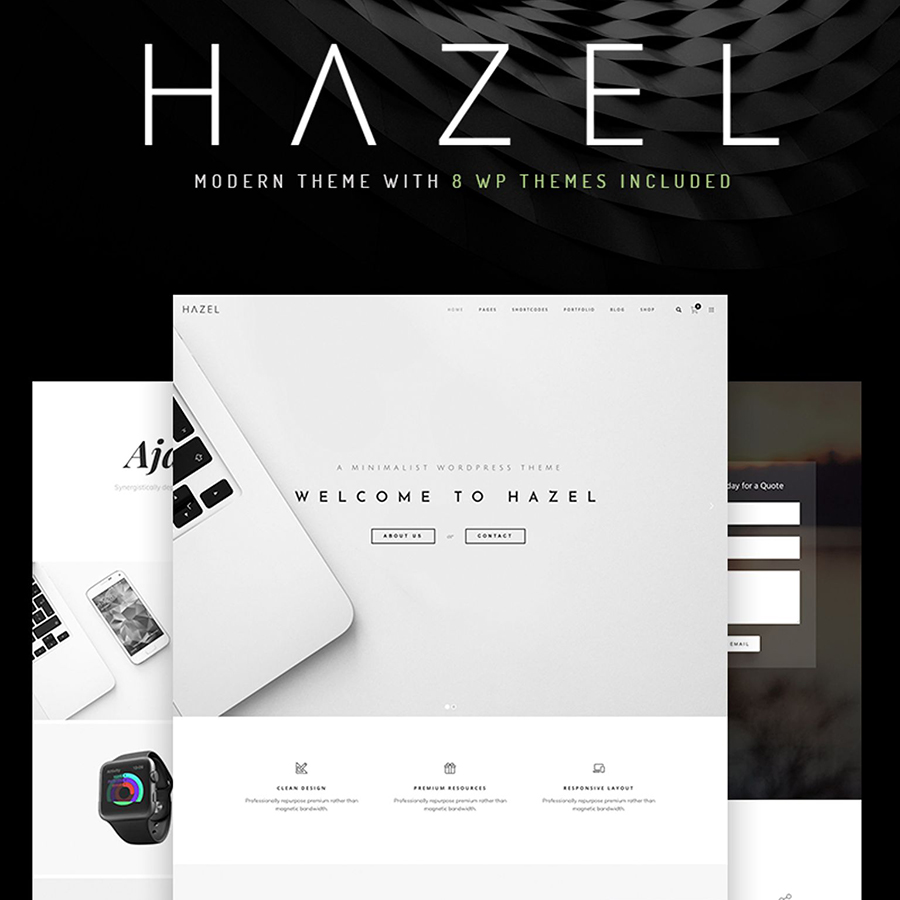 Hazel - Clean Minimalist Multi-Purpose WordPress Theme