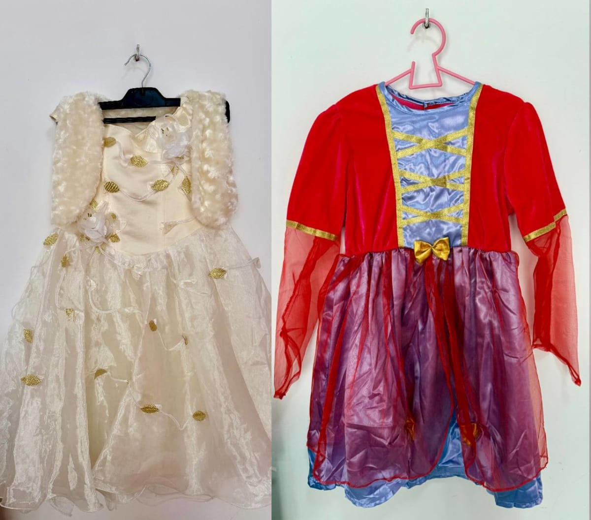 Продаю детские платья (3-5 лет). Ношенные, но для нескольких праздников подойдут. Стоимость: 5€ кажд 2