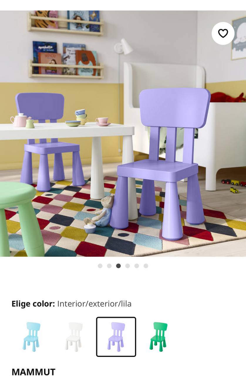 Стульчики IKEA, цвет розовый, в наличии 2 шт, цена 5 евро/шт, Аликанте, Сан Хуан Плая 1