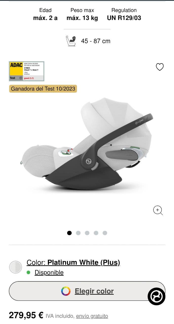 Автокресло Cybex cloud T i-size, в идеальном состоянии, как новое. Цвет Platinum White. 130€. Alican 6